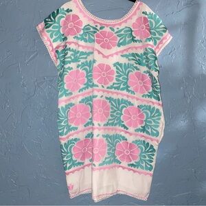 J.marie Floral Embroidered Tunic Dress